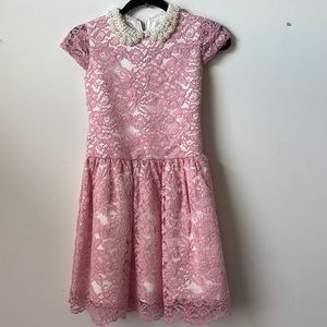 Romano pink lace dress 12